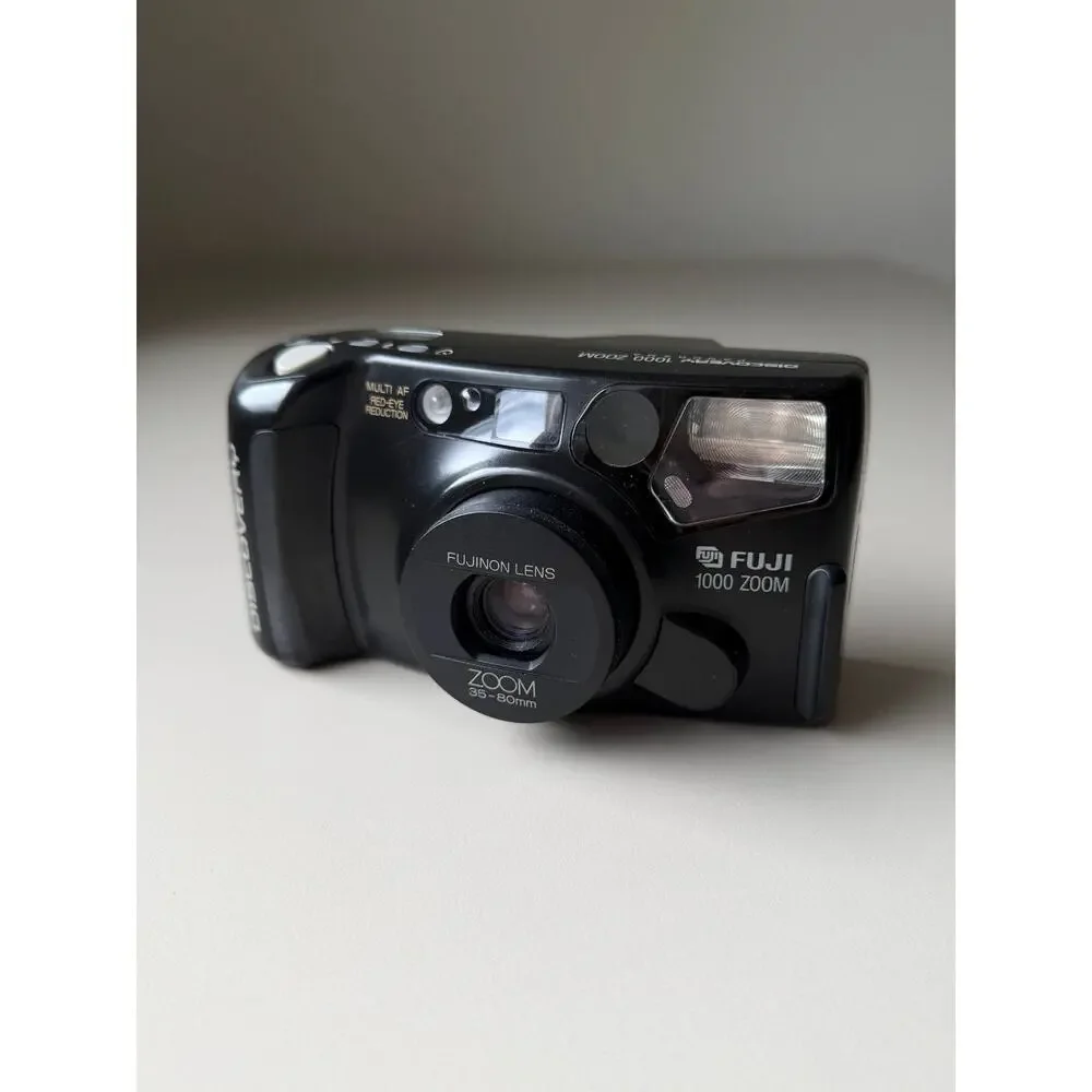 Fuji Discovery 1000 Zoom 35mm Film Camera 35-80mm Zoom Fujifilm 90s Cardia WORKS